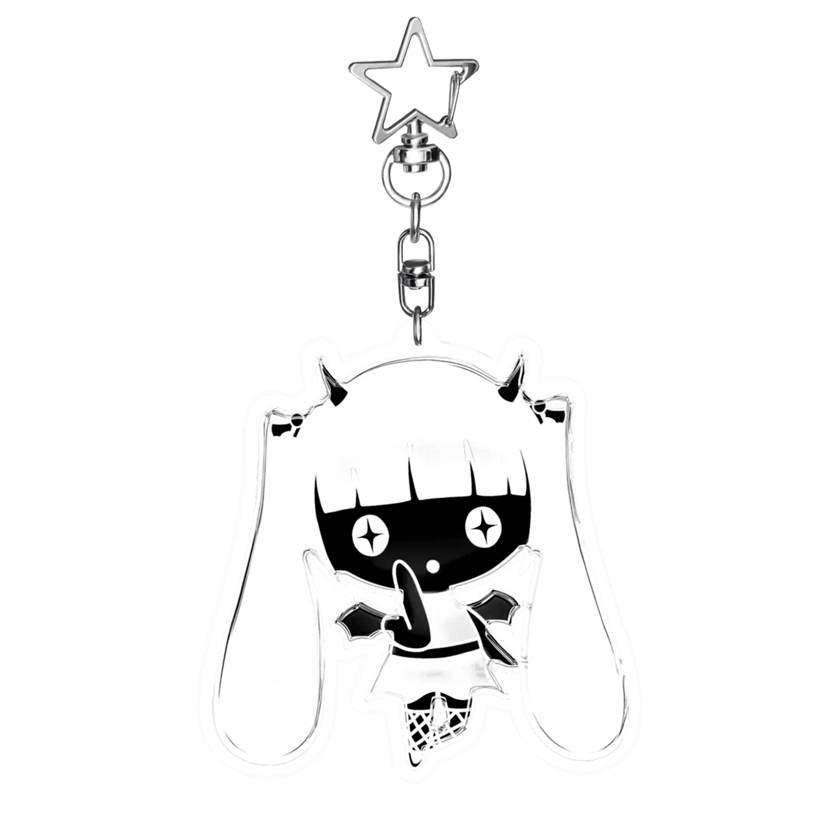 "iamstar :)" Keychain | Paradise Society Anime Clothing Brand