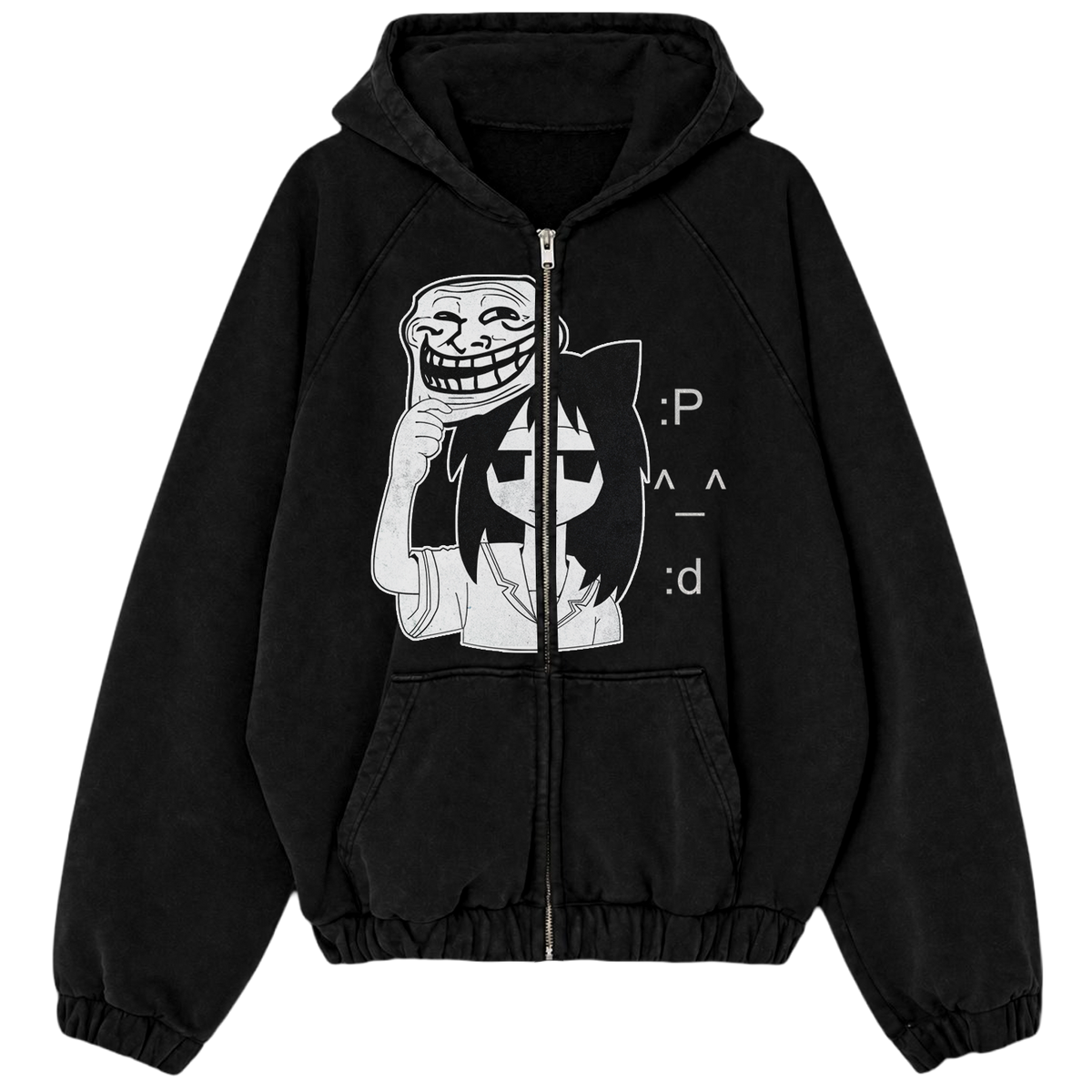 "leparadiego : D" Zip Hoodie