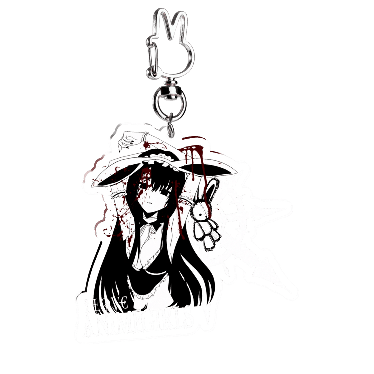 "bunny girl senpai" Keychain | Paradise Society Anime Clothing Brand