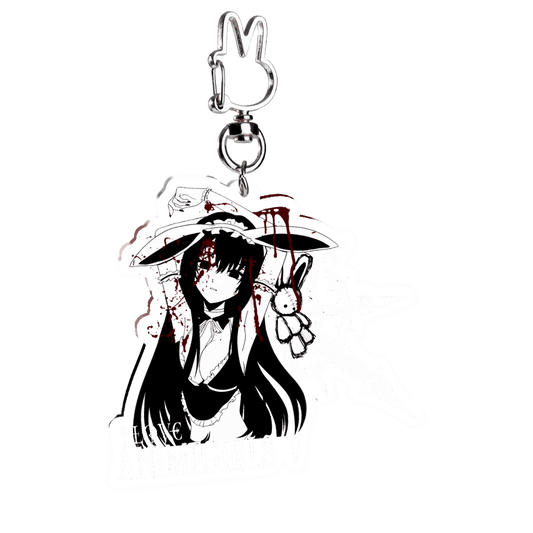 "bunny girl senpai" Keychain | Paradise Society Anime Clothing Brand
