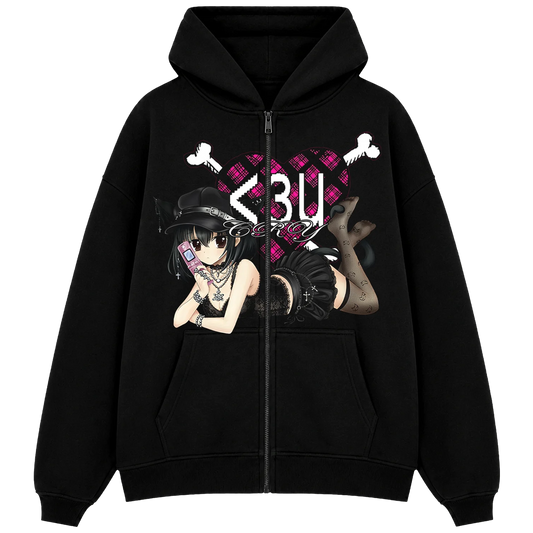 "emo kocia" Zip Hoodie