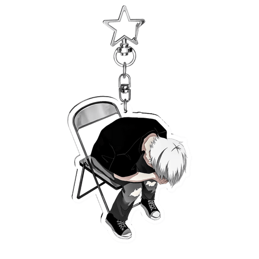 "homesick_emo :(" Keychain | Paradise Society Anime Clothing Brand