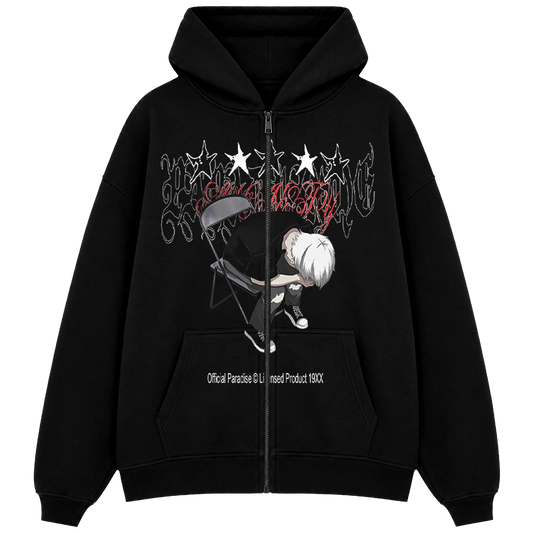 "homesick_emo :(" Zip Hoodie
