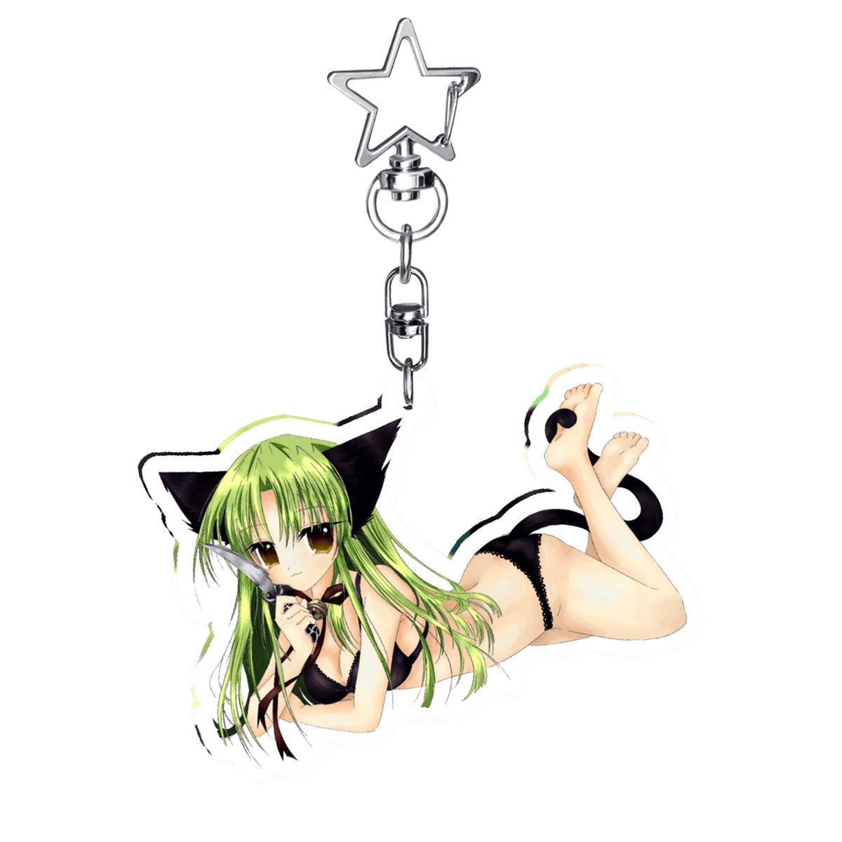 "kicia kocia" Keychain | Paradise Society Anime Clothing Brand
