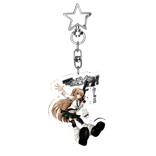 "loligun" Keychain | Paradise Society Anime Clothing Brand