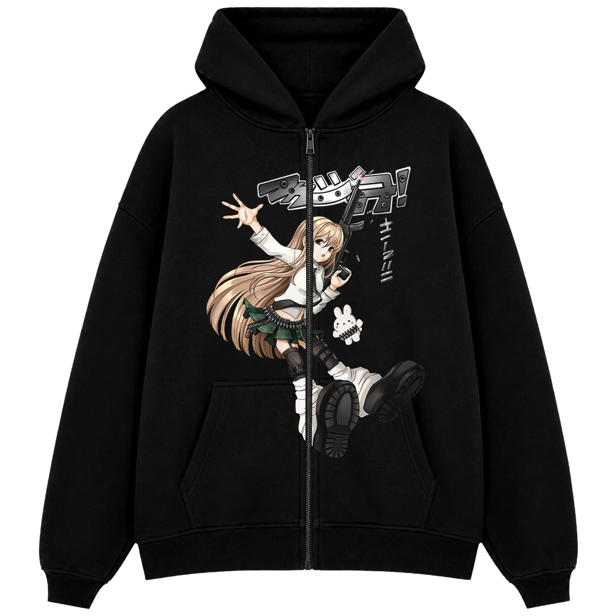 "yungun" Zip Hoodie