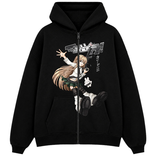 "yungun" Zip Hoodie