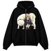 "333momo" Zip Hoodie