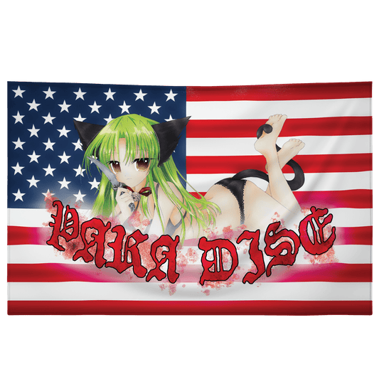 "PARADISE" Flag | Paradise Society Anime Clothing Brand