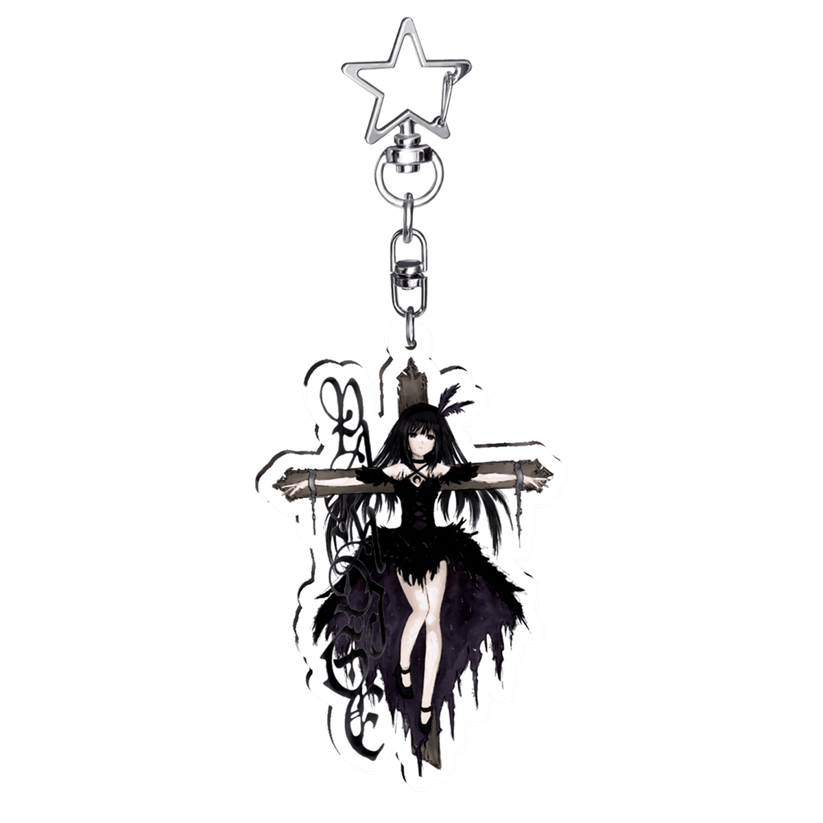 "paradise lost" Keychain | Paradise Society Anime Clothing Brand