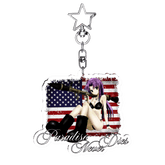 "paradise_warrior" Keychain | Paradise Society Anime Clothing Brand