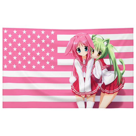 "paradiselove <3" Flag