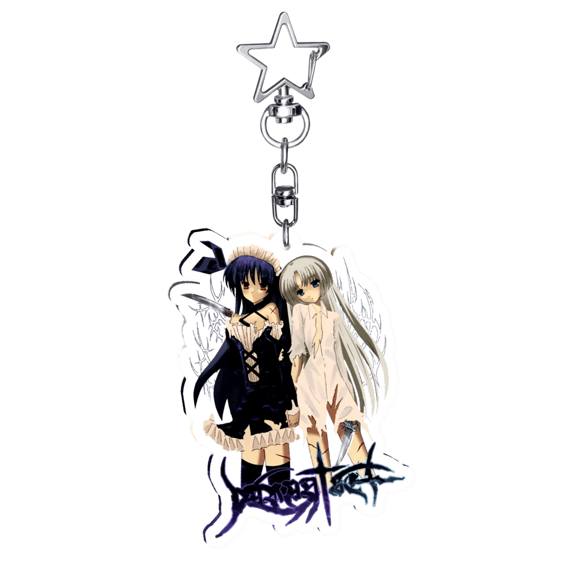 "sell your soul" Keychain | Paradise Society Anime Clothing Brand