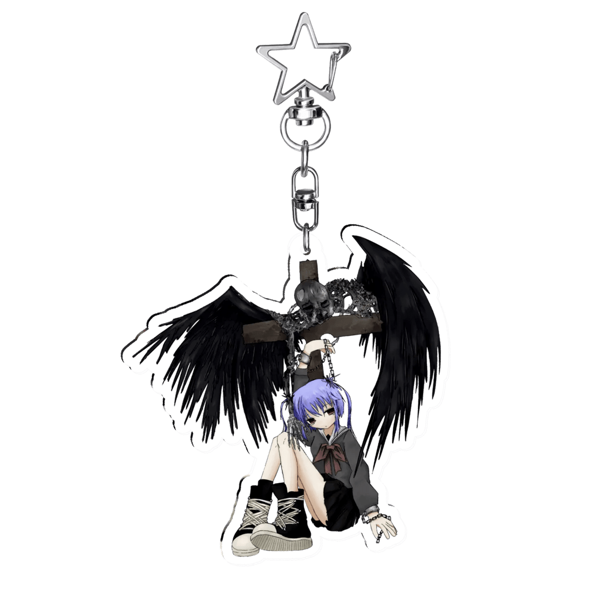 "swag_land9000" Keychain | Paradise Society Anime Clothing Brand