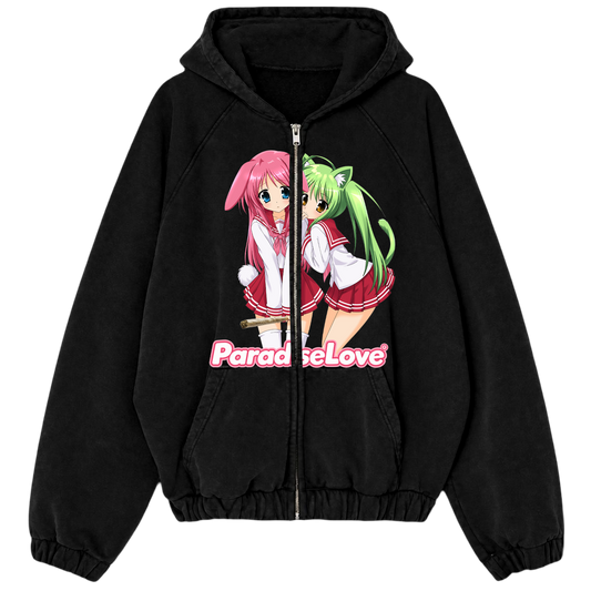 "paradiselove <3" Zip Hoodie