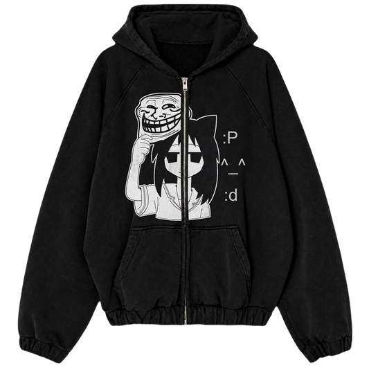 "leparadiego : D" Zip Hoodie